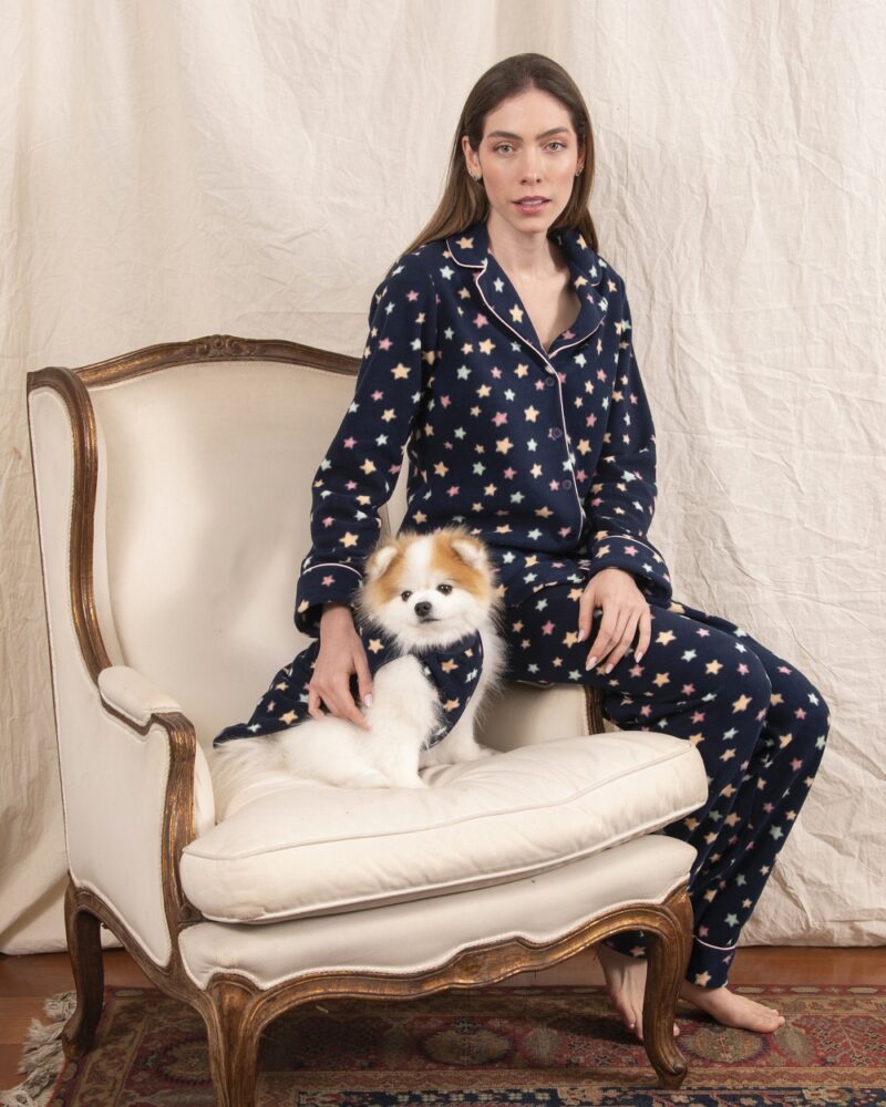 Conjunto Pijama Clássico Manga Longa - Soft Estrela - Col. Chanel - Image 3