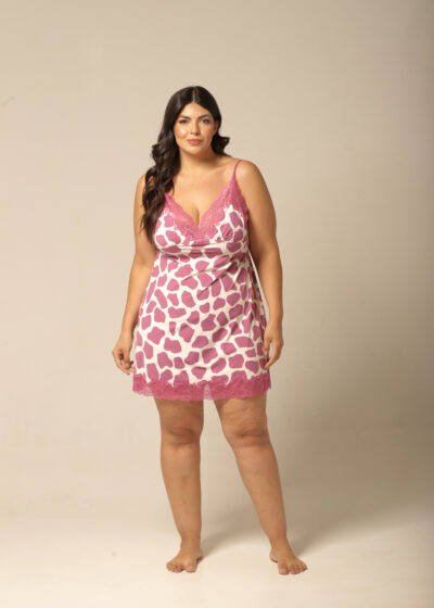 Camisola Curta - Fluity Animal Print Lilás - Col. Menina