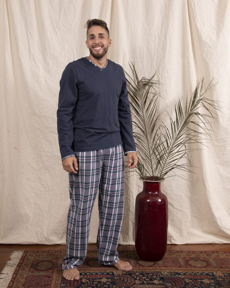 Conjunto Masculino - Flanela Xadrez Verde - Col. Jacobs