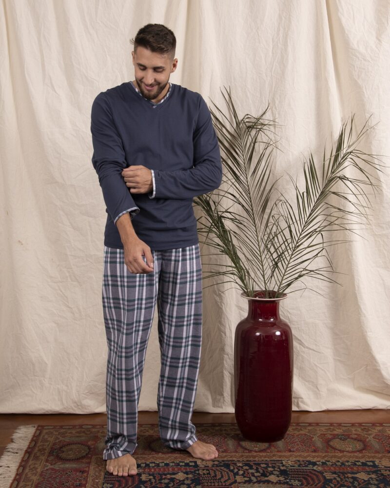 Conjunto Masculino - Flanela Xadrez Verde - Col. Jacobs - Image 2