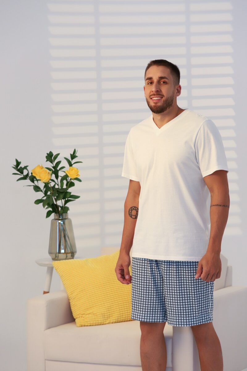 Conjunto Masculino - Malha Xadrez - Col. Carinhoso