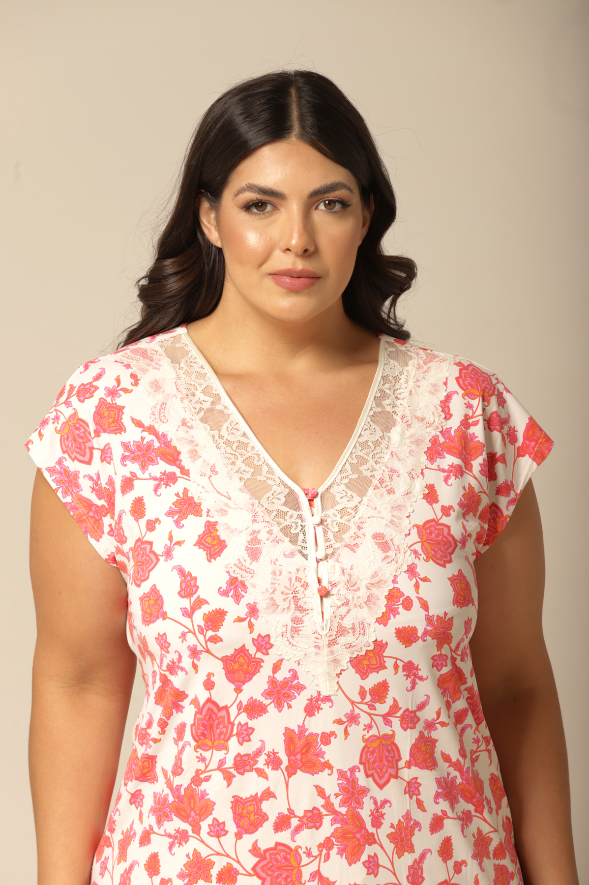 Bata Manga Curta - Fluity Cashemere - Col. Águas - Imagem 5