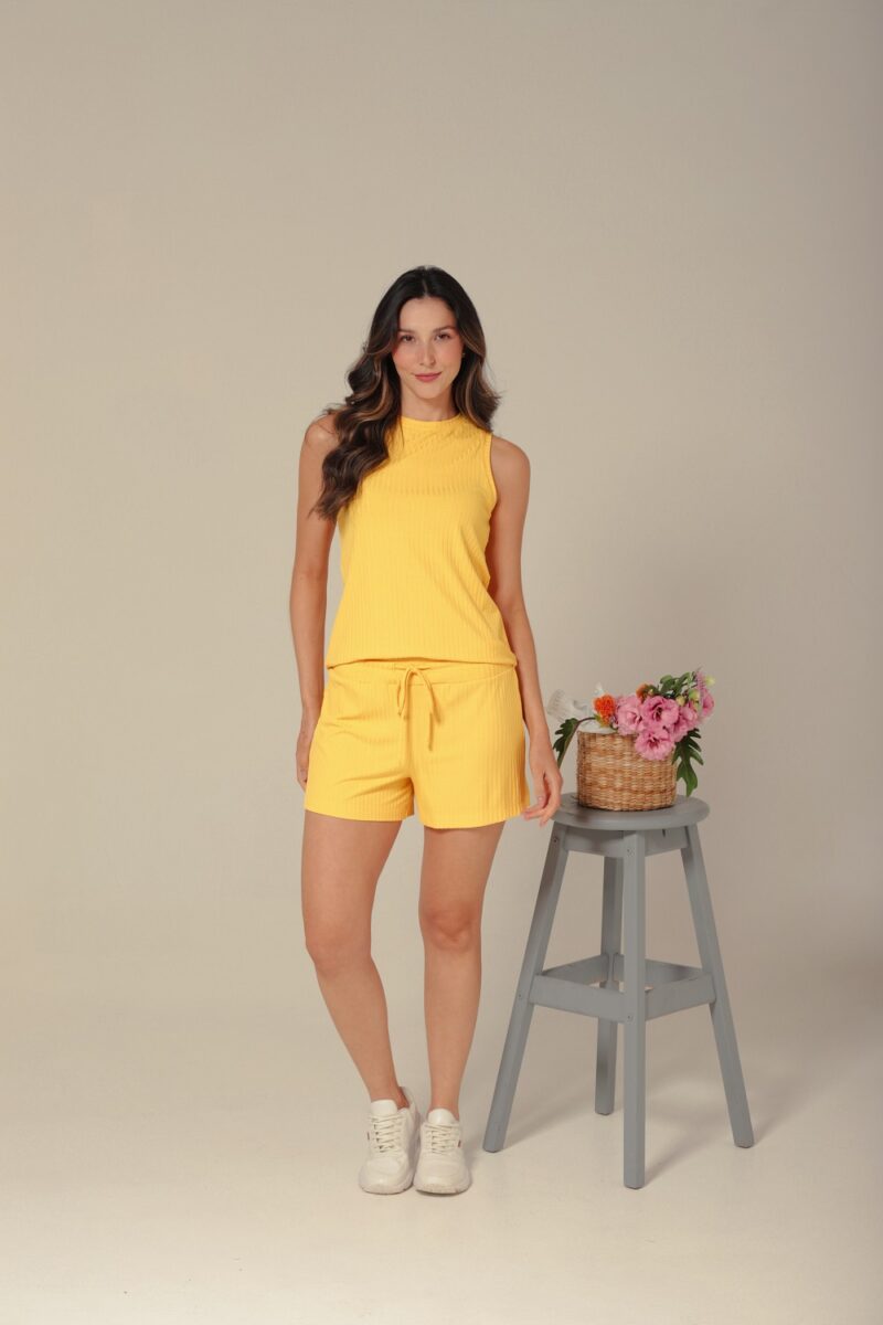 Conjunto Canelado - Amarelo - Col. Aconchego - Image 4