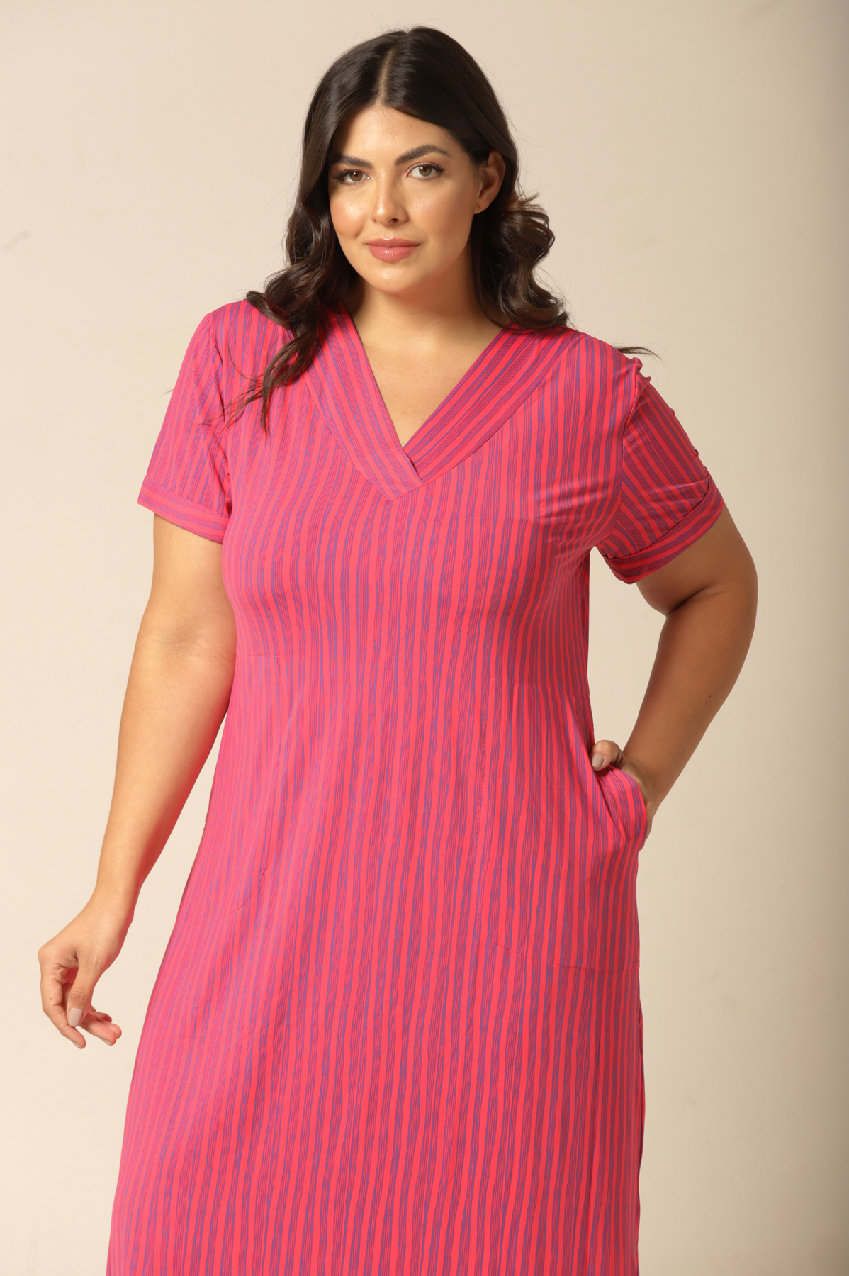 Kaftan Fluity - Listras Pink - Col. Afinidade - Imagem 3