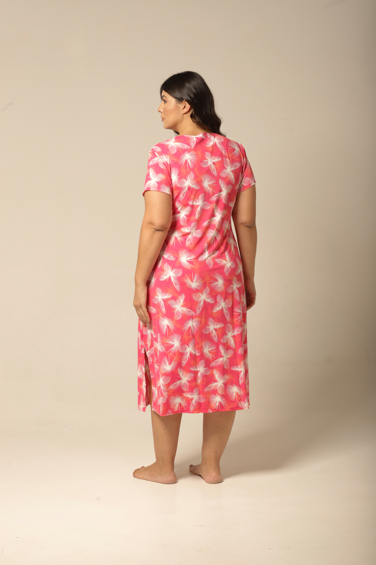 Kaftan Midi Fluity - Borboletas Rosa - Col. Motivação - Imagem 10