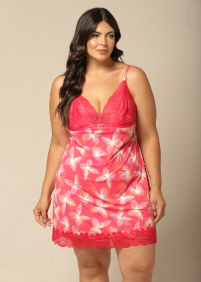 Camisola Curta - Fluity Borboletas - Col. Motivação