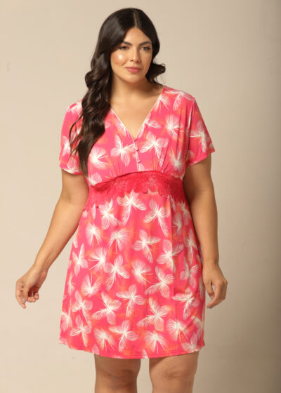 Bata Manga Curta - Fluity Borboletas- Col. Motivação