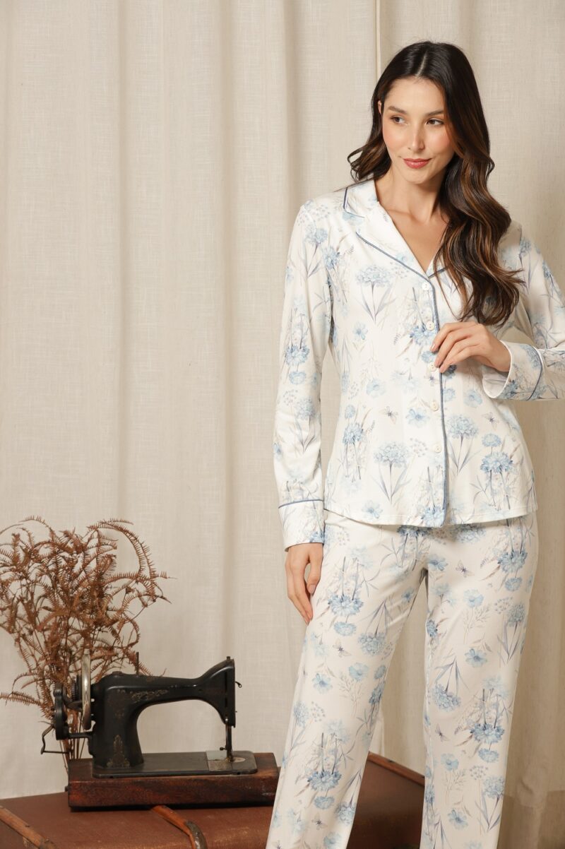 Conjunto Pijama Clássico M.Longa - Dreams - Col. Miss Dior