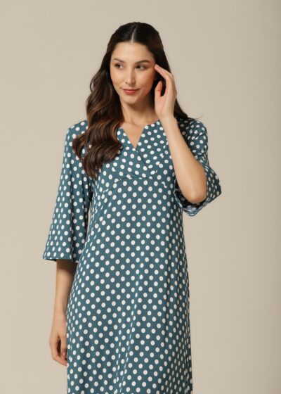 Alternative view of Kaftan Fluity - Poá  Verde - Col. La Vie