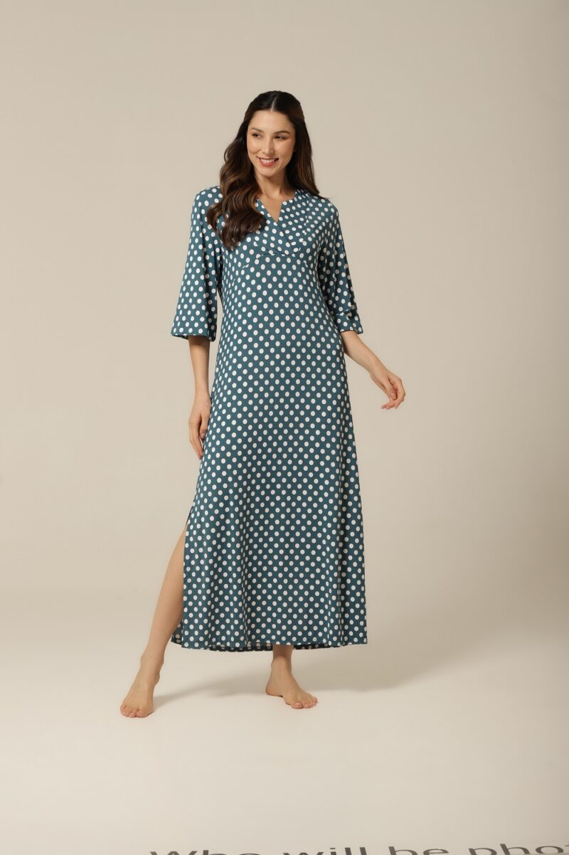 Kaftan Fluity - Poá  Verde - Col. La Vie - Image 2
