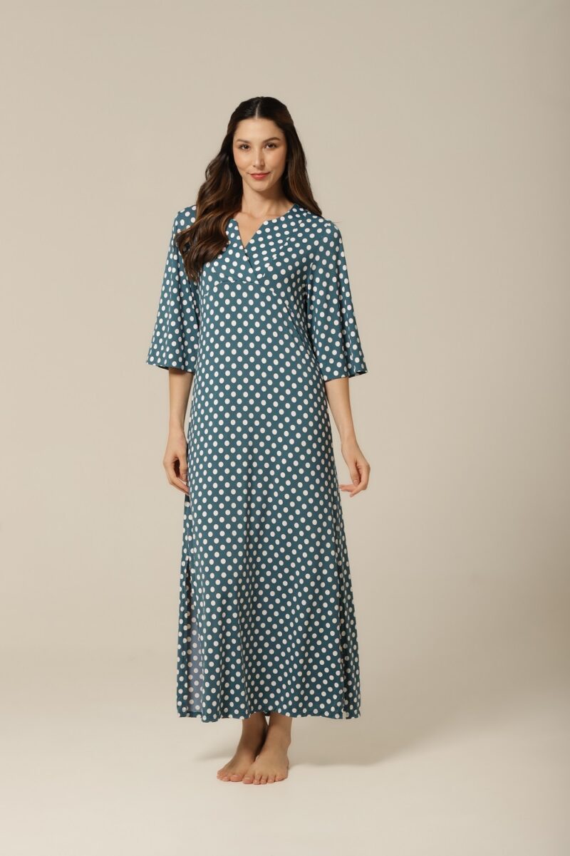 Kaftan Fluity - Poá  Verde - Col. La Vie - Image 3