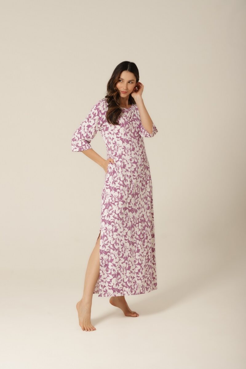 Kaftan Fluity - Floral Lilás - Col. Flower - Image 3