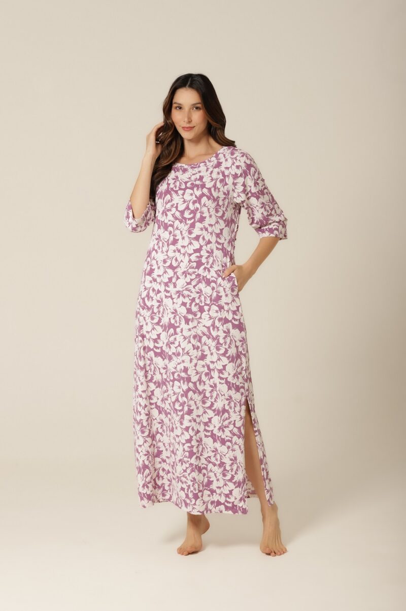 Kaftan Fluity - Floral Lilás - Col. Flower - Image 6