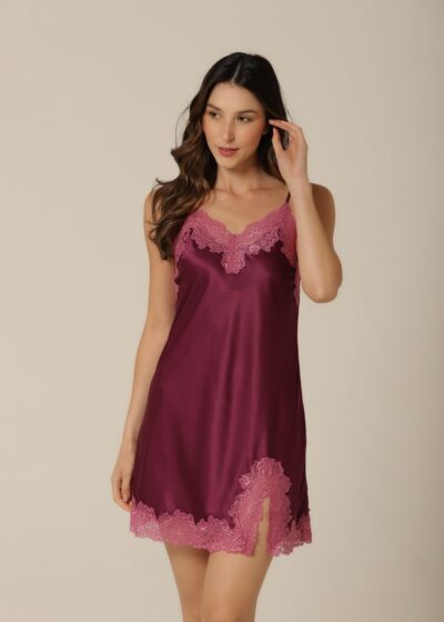 Camisola Curta - Cetim Violeta - Col. Chanel