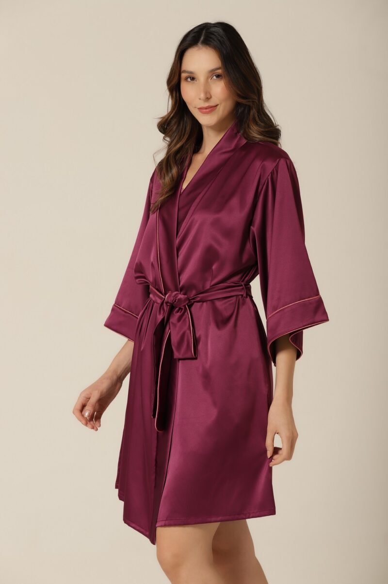 Robe Curto - Cetim Violeta - Col. Chanel - Image 2