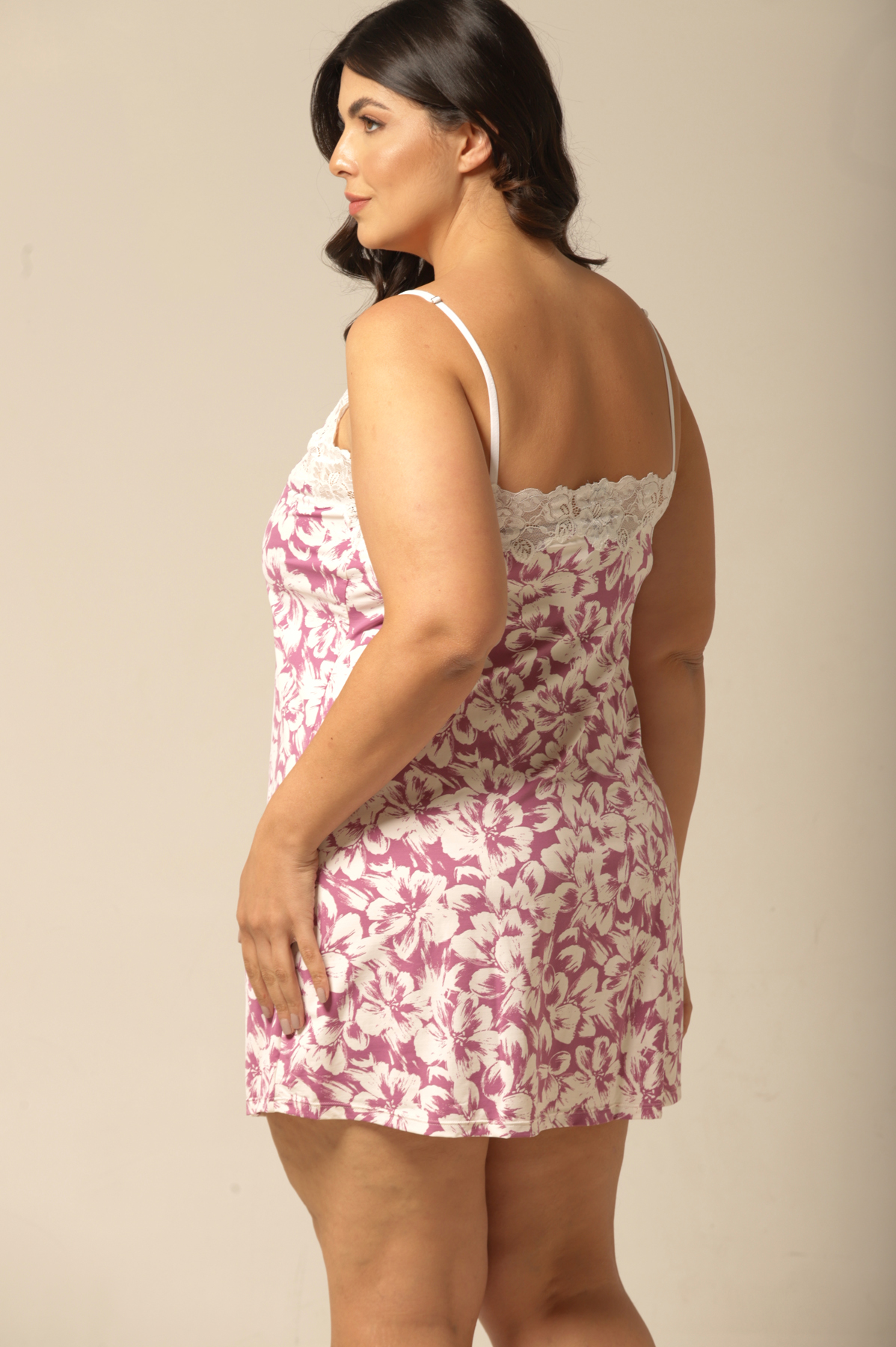 Camisola Curta - Fluity Floral Lilás - Col. Flower - Imagem 5