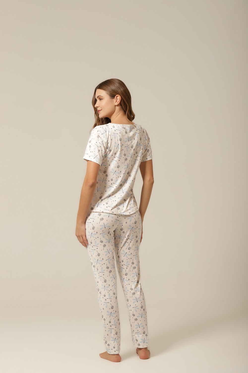 Conjunto Pijama M. Curta - Dreams - Col. Light Blue - Imagem 6