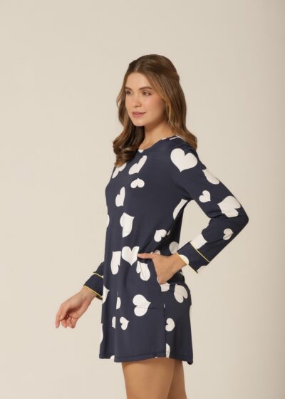 Alternative view of Camisão M. Longa - Fluity Corações - Col. Good Girl