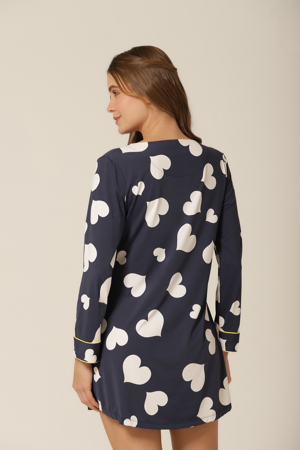 Camisão M. Longa - Fluity Corações - Col. Good Girl - Imagem 6