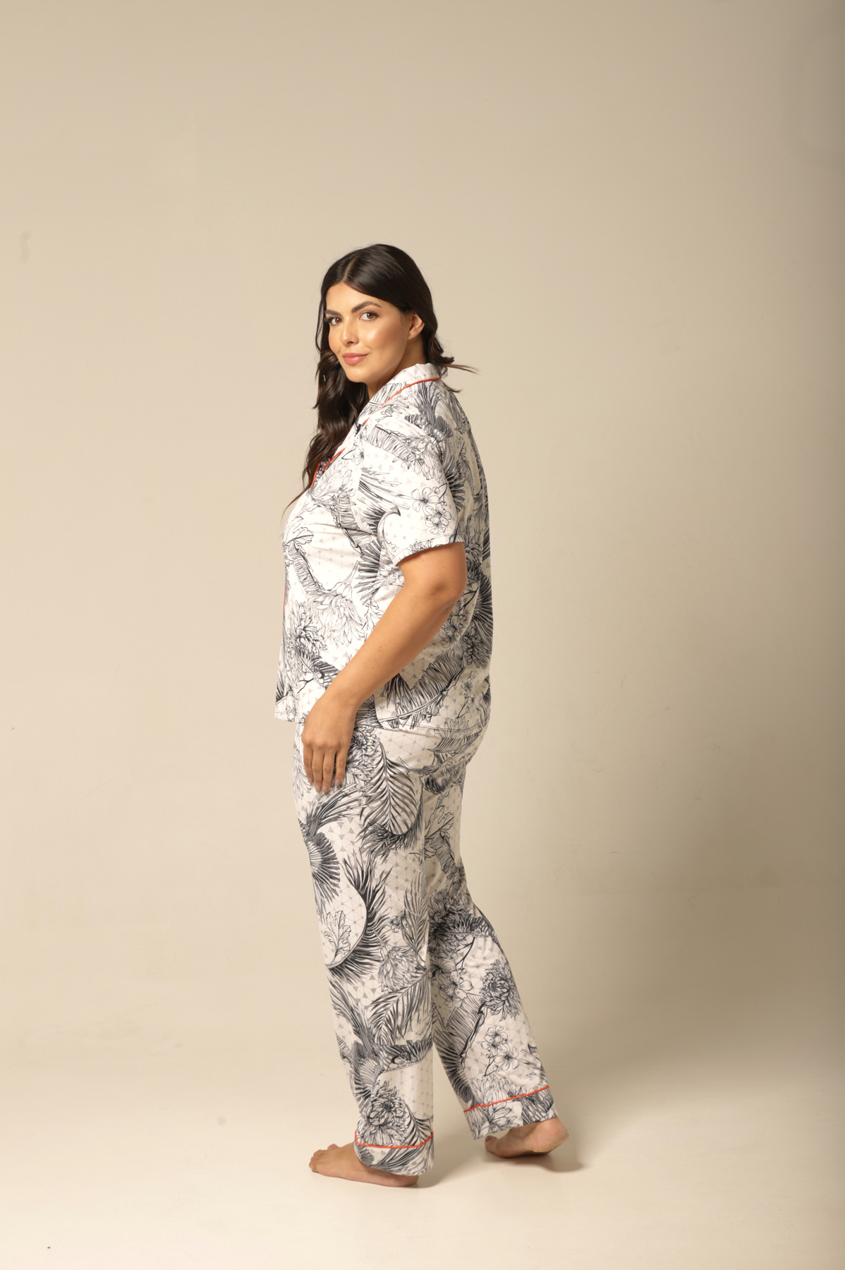 Conjunto Pijama M. Curta - Fluity arara - Col. Bleu - Imagem 9