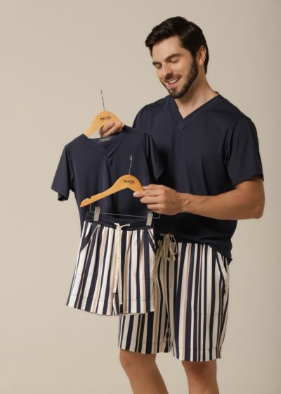 Alternative view of Conjunto Infantil Masculino - Fluity Listras - Col. Idôle