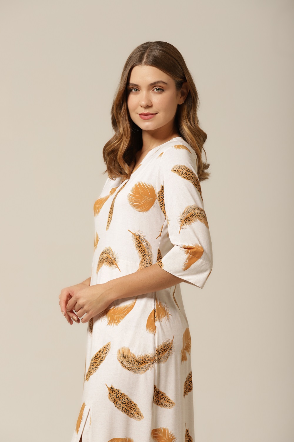 Kaftan Midi - Fluity Penas - Col.J'Adore - Imagem 2