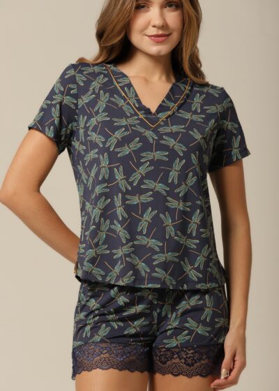 Conjunto Short M.Curta - Fluity Libelulas - Col.Chloe