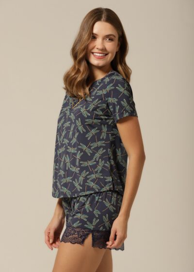 Alternative view of Conjunto Short M.Curta - Fluity Libelulas - Col.Chloe