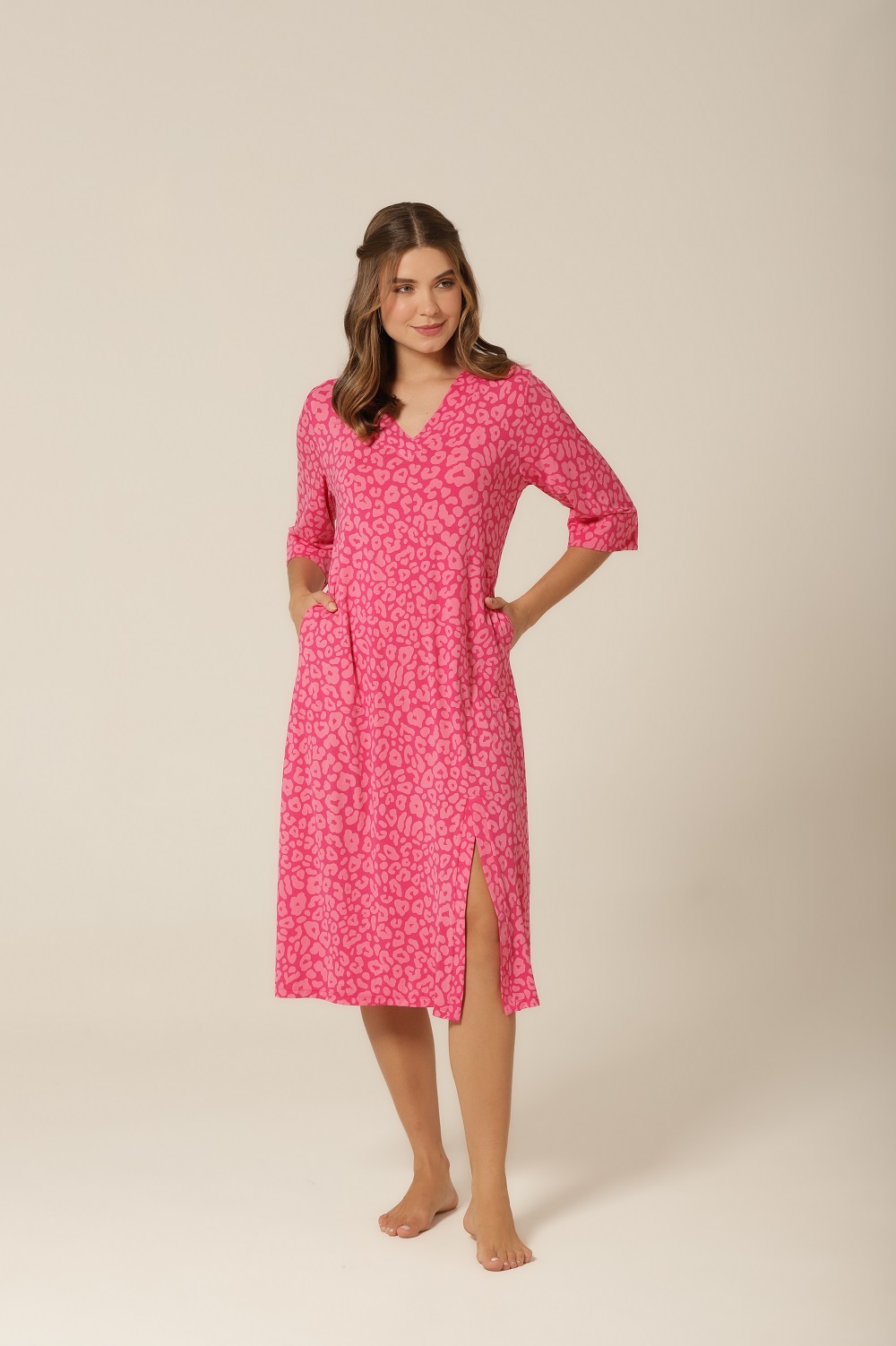 Kaftan Midi - Fluity Animal Print - Col.Candy - Imagem 2