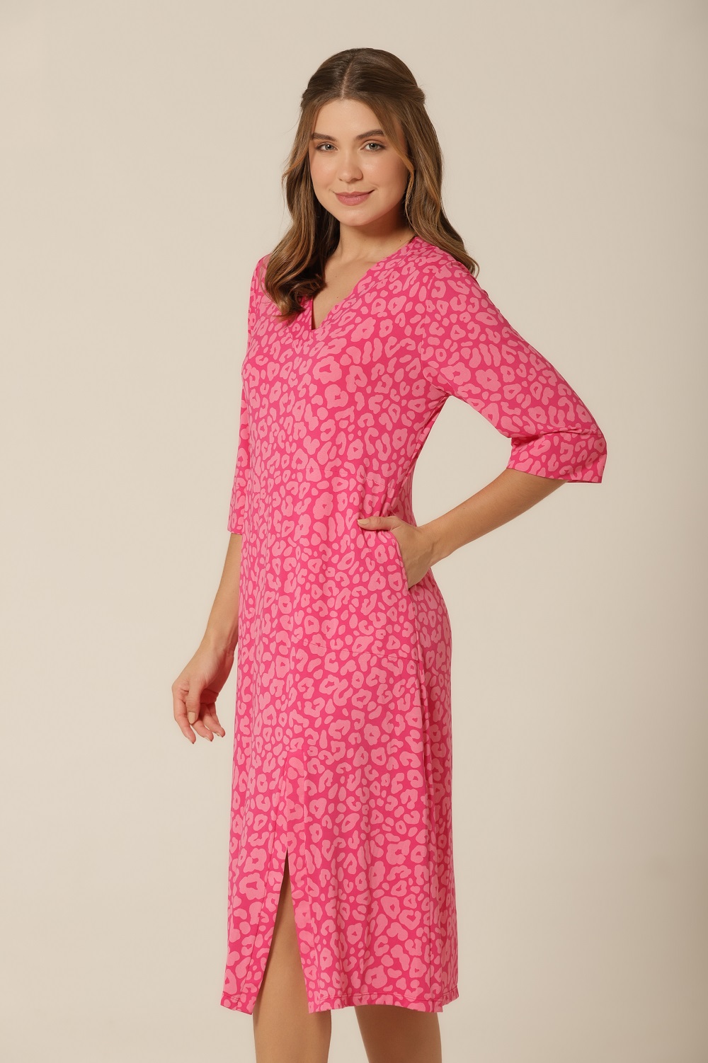 Kaftan Midi - Fluity Animal Print - Col.Candy - Imagem 6