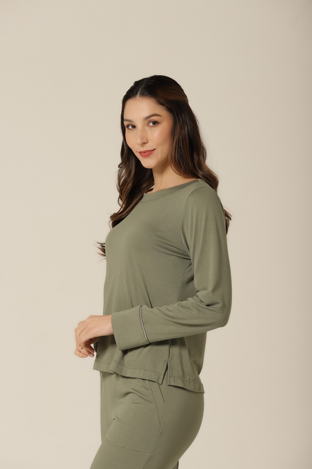 Conjunto M.Longa - Verde Militar - Col.Gabriela Sabatini - Imagem 3