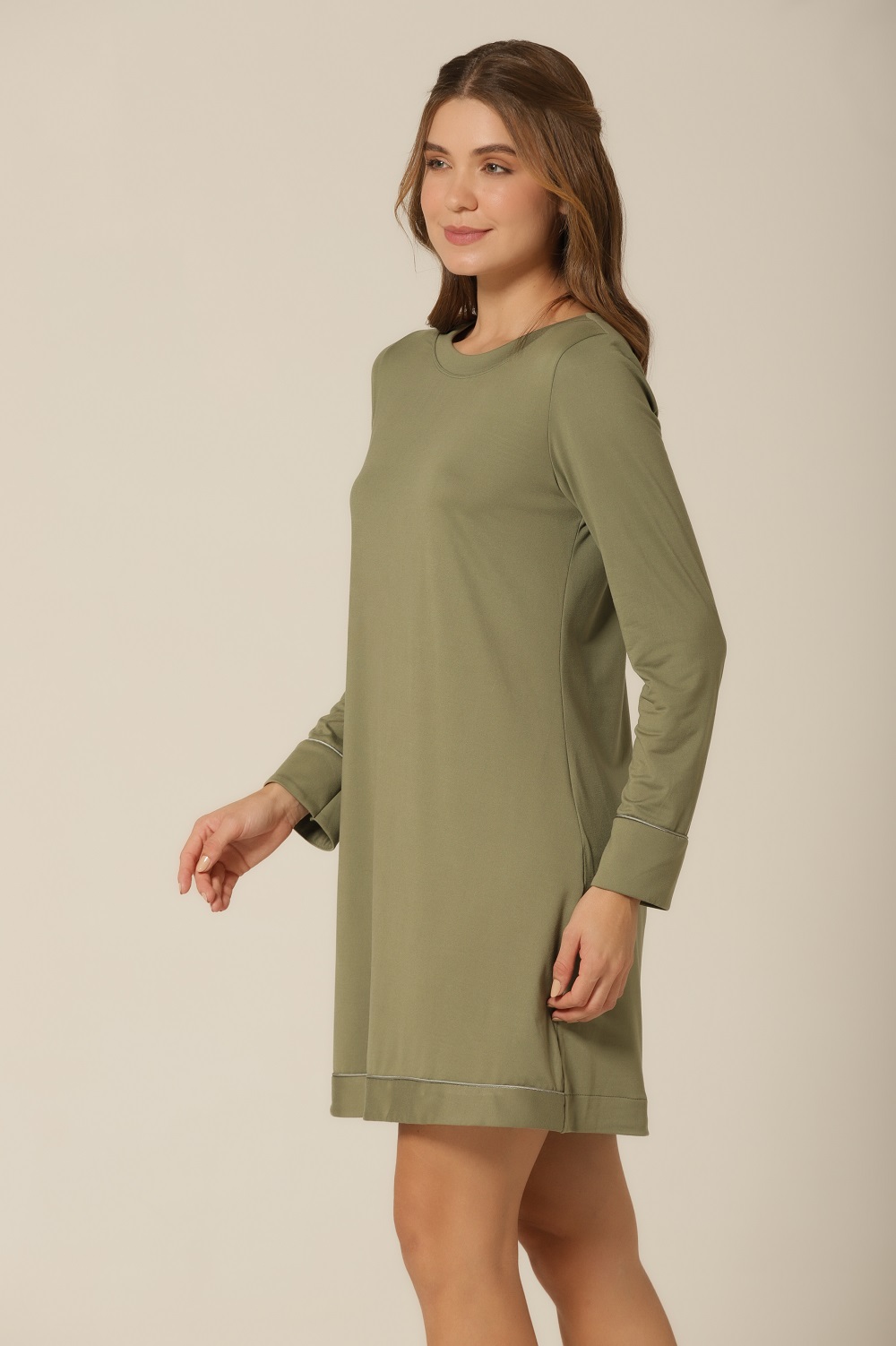 Camisão M. Longa - Verde Militar - Col. Gabriela Sabatini - Imagem 3