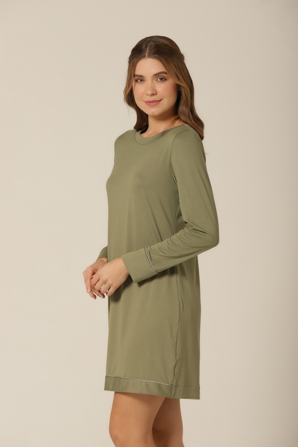 Camisão M. Longa - Verde Militar - Col. Gabriela Sabatini - Imagem 2