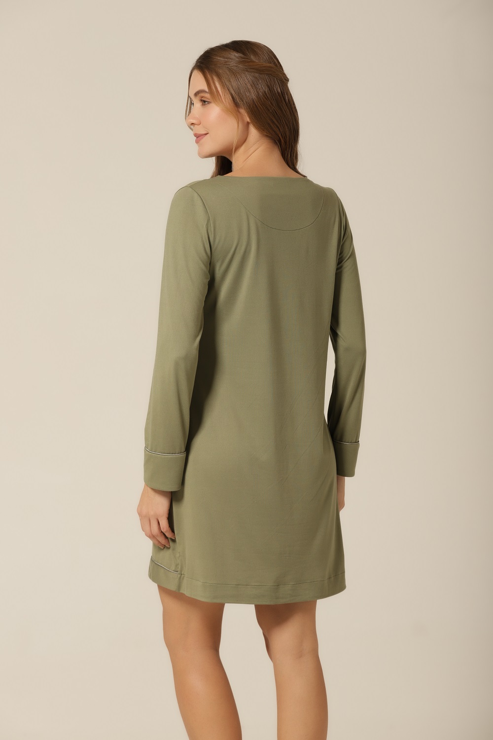 Camisão M. Longa - Verde Militar - Col. Gabriela Sabatini - Imagem 5