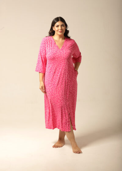 Kaftan Midi - Fluity Animal Print - Col.Candy