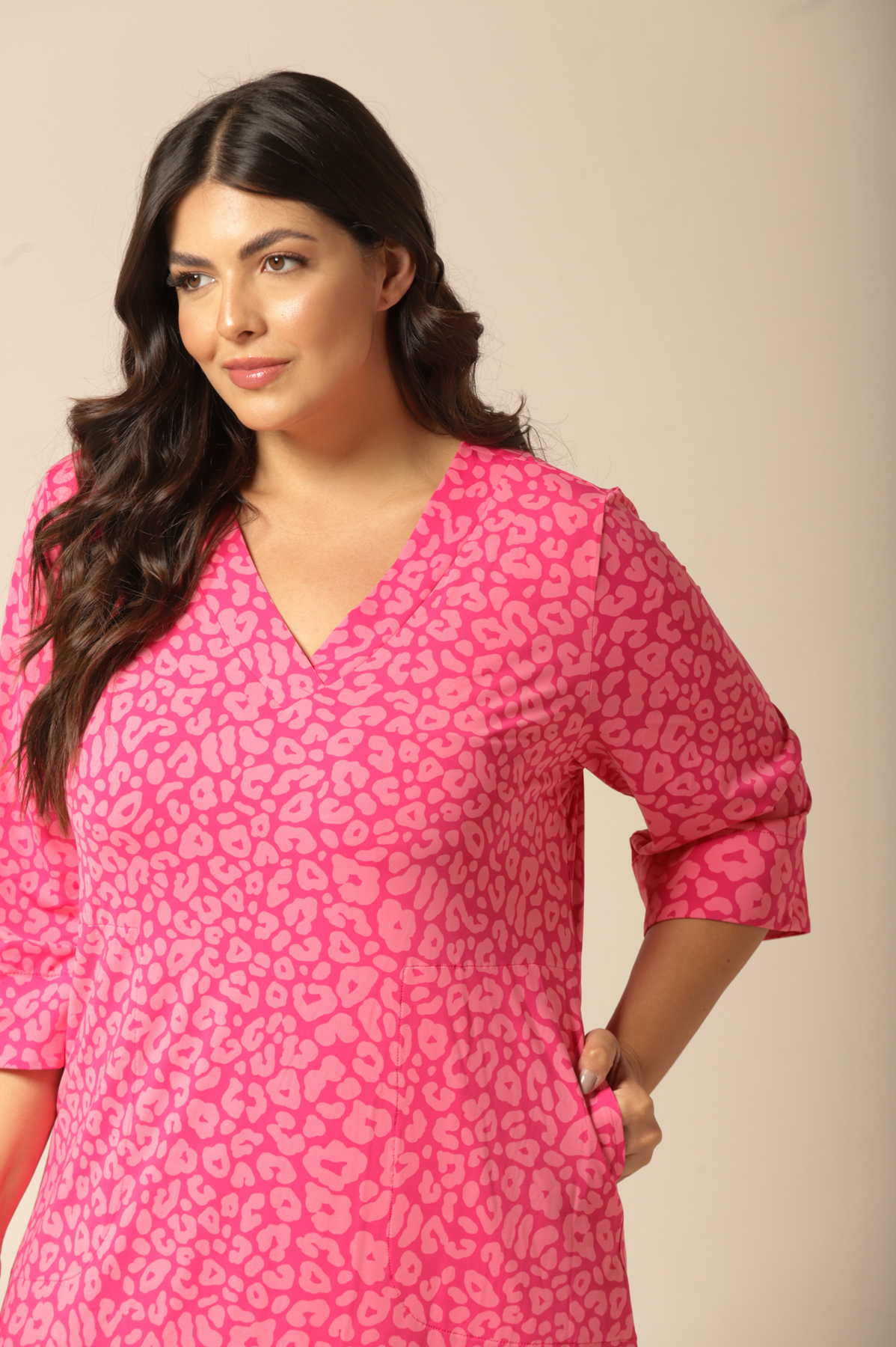 Kaftan Midi - Fluity Animal Print - Col.Candy - Imagem 5