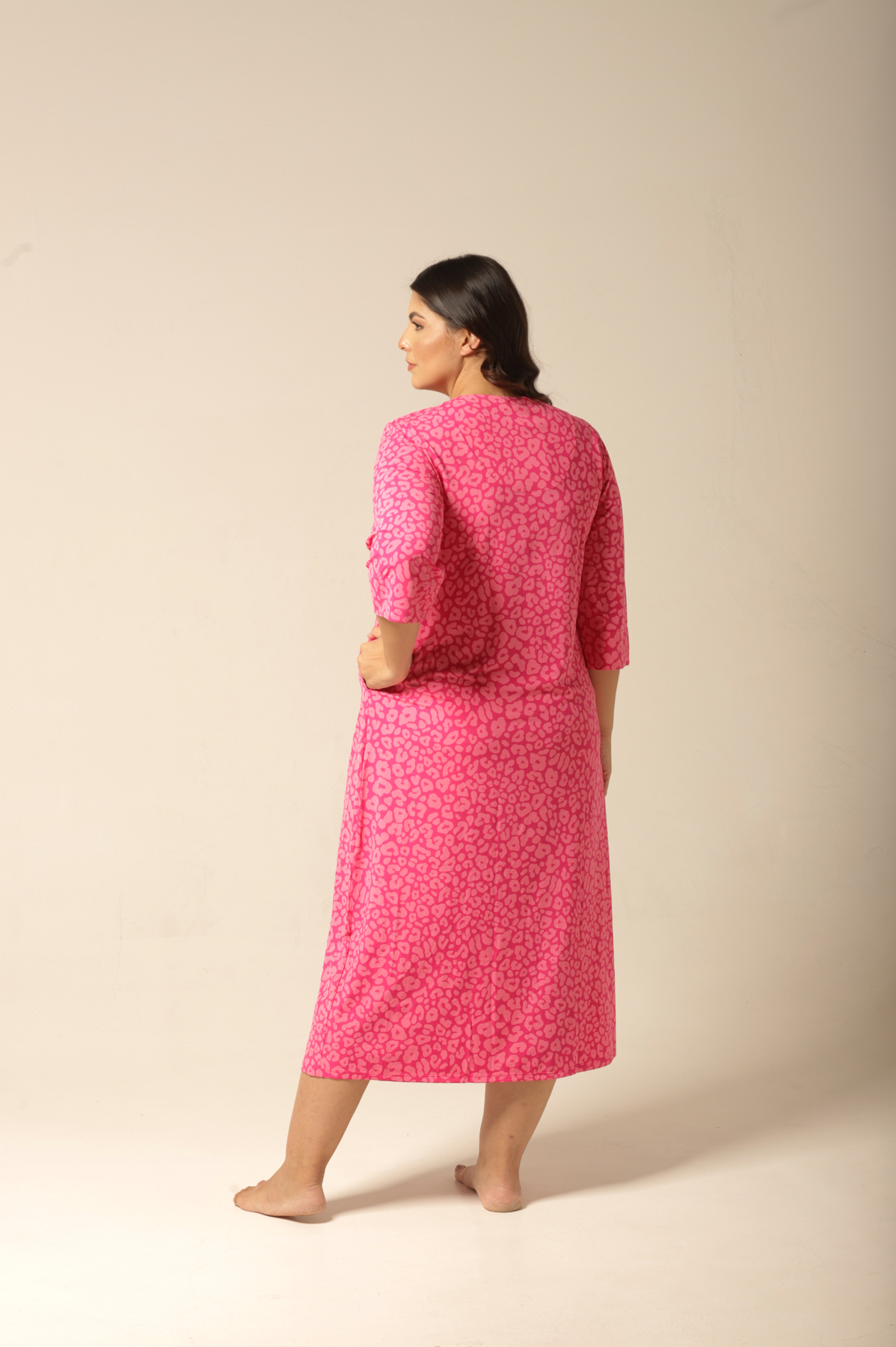 Kaftan Midi - Fluity Animal Print - Col.Candy - Imagem 7