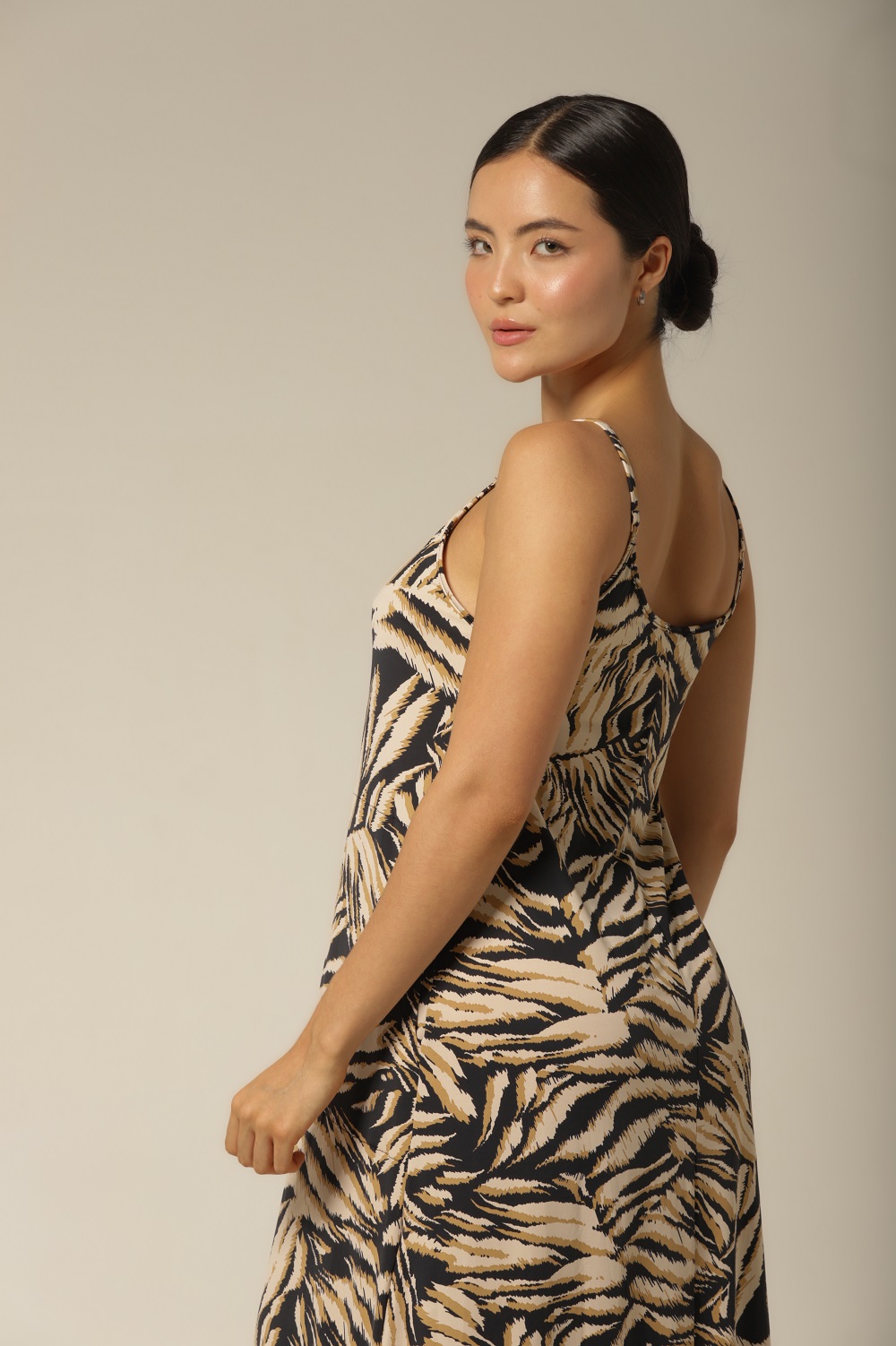 Kaftan Alça Fluity - Floral Animal Print - Col Magia - Imagem 4