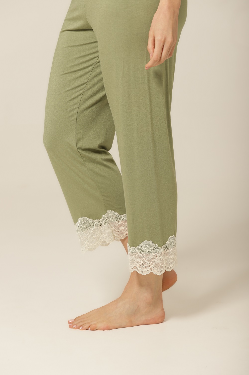 Conjunto Pijama Capri - Viscolycra Verde - Col.Acqua - Imagem 9