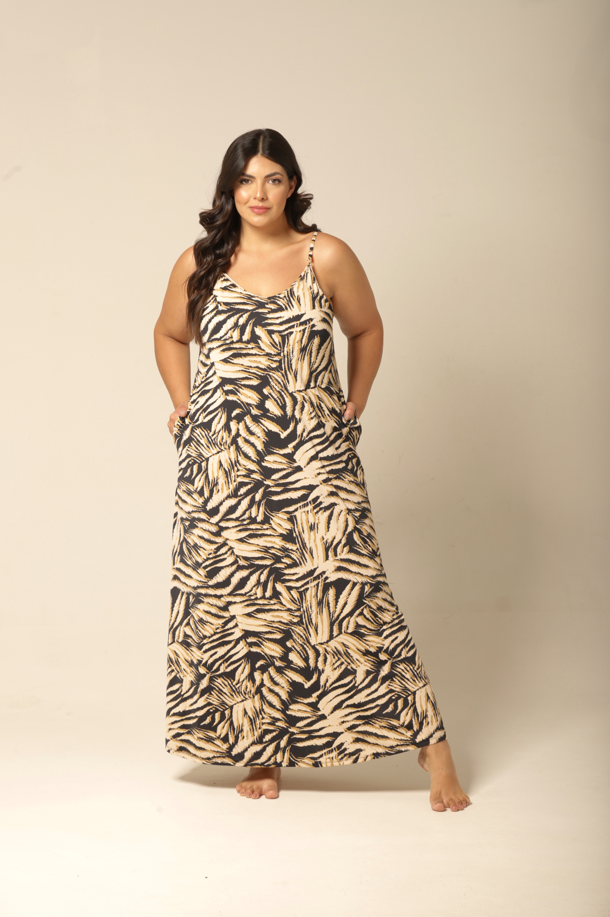 Kaftan Alça Fluity - Floral Animal Print - Col Magia - Imagem 10