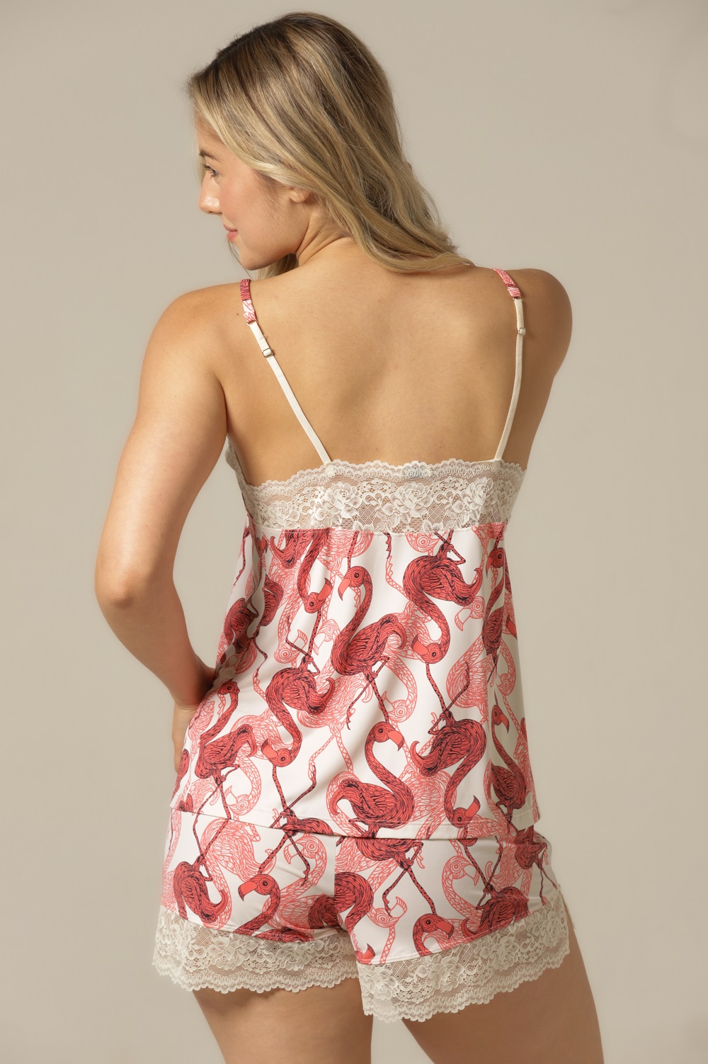 Conjunto Short Doll Alça - Fluity Flamingo - Col. Sol e Brisa - Imagem 6