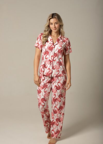 Alternative view of Pijama M. Curta - Fluity Flamingo - Col. Sol e Brisa