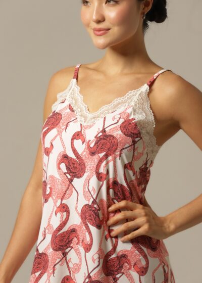 Alternative view of Camisola Curta - Fluity Flamingo - Col. Sol e Brisa