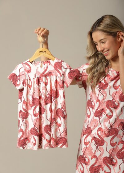Camisão Infantil - Fluity Flamingo - Col.Sol e Brisa