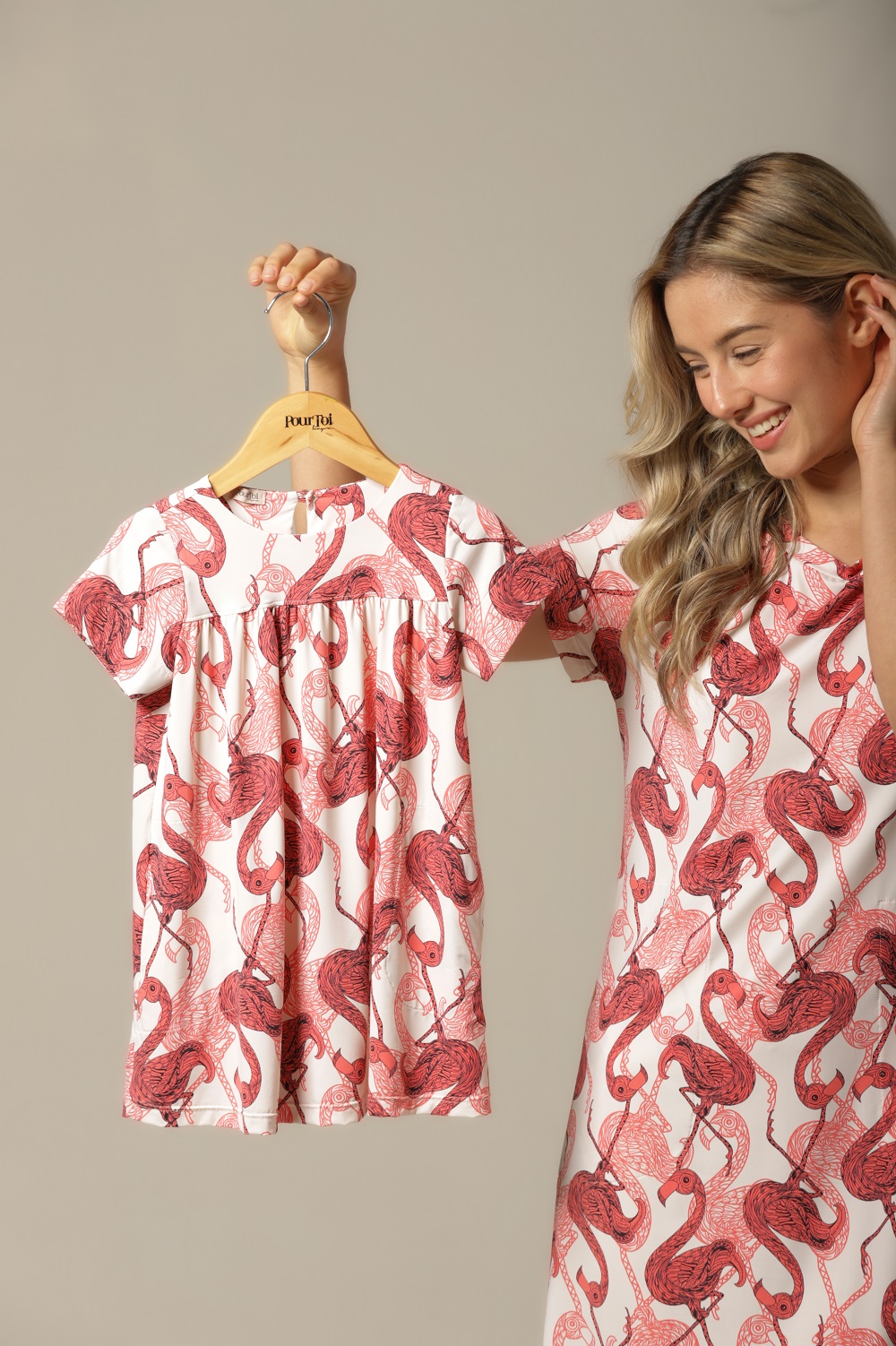Camisão Infantil - Fluity Flamingo - Col.Sol e Brisa