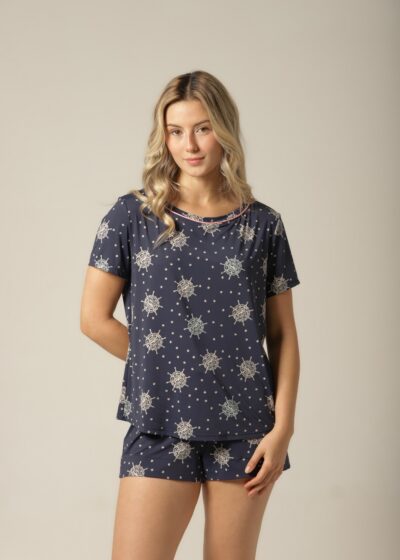 Alternative view of Conjunto Short M.Curta - Fluity Leme - Col. Horizonte Claro