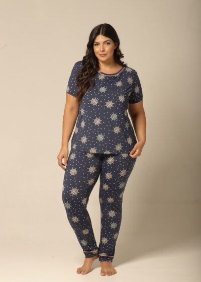 Pijama M.Curta - Fluity Leme - Col. Horizonte Claro