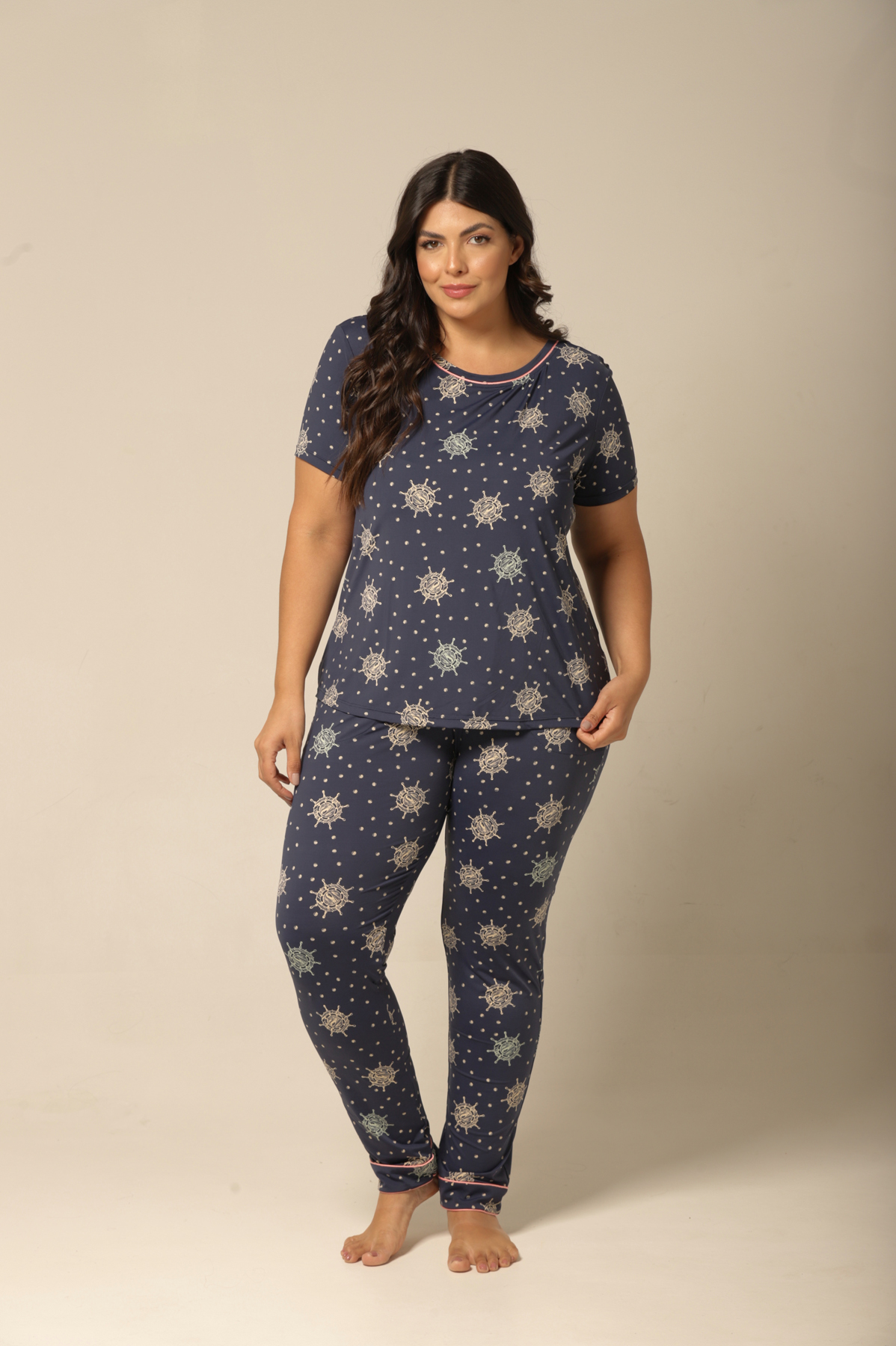 Pijama M.Curta - Fluity Leme - Col. Horizonte Claro