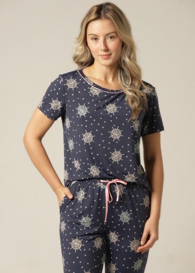 Alternative view of Pijama M.Curta - Fluity Leme - Col. Horizonte Claro