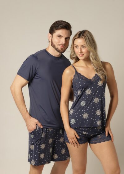 Alternative view of Conjunto Masculino Bermuda - Fluity Leme - Col. Horizonte Claro